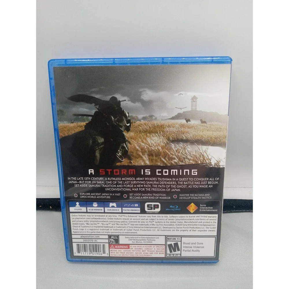 Ghost Of Tsushima [PS4] [PlayStation 4] No Book